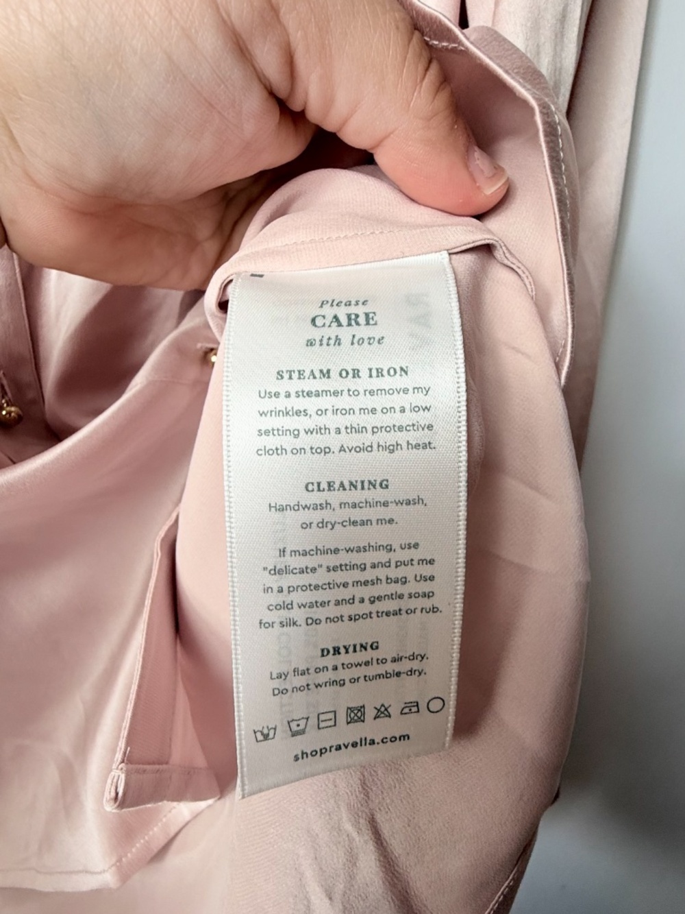 Ravello Milano 100% Silk Blouse Button Down Size Small (4) Bush Pink (X) - Picture 4 of 9